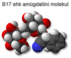 Vitamiin B17 Amugdaliin Laetril - molekul